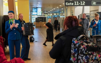 Lufthavnsteater med flyvske planer