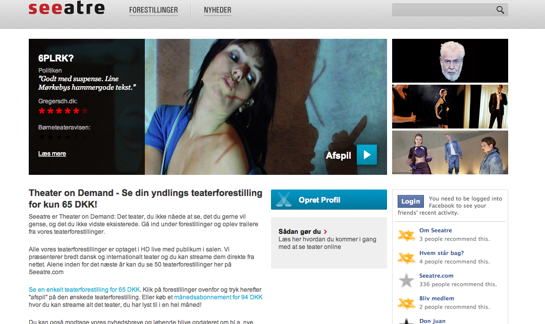 Theater-on-demand: Børneteater som film